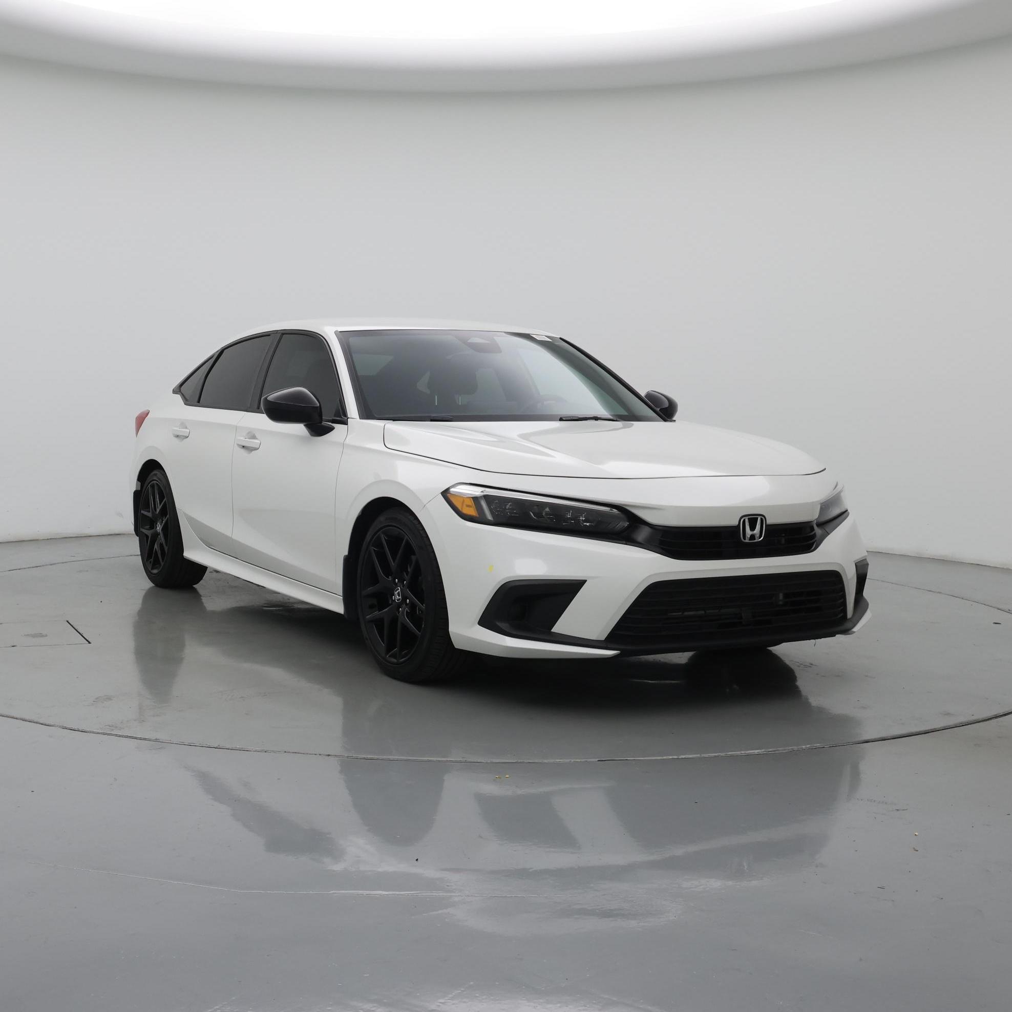 White 2024 Honda Civic Sport FWD Sedan Front-Wheel Drive Automatic