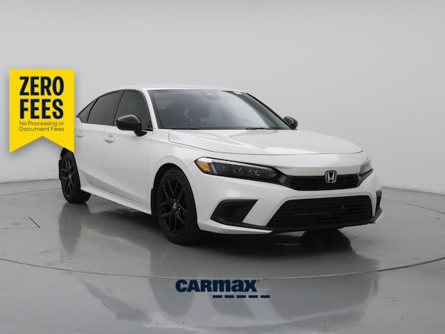 White 2024 Honda Civic Sport FWD Sedan Front-Wheel Drive Automatic