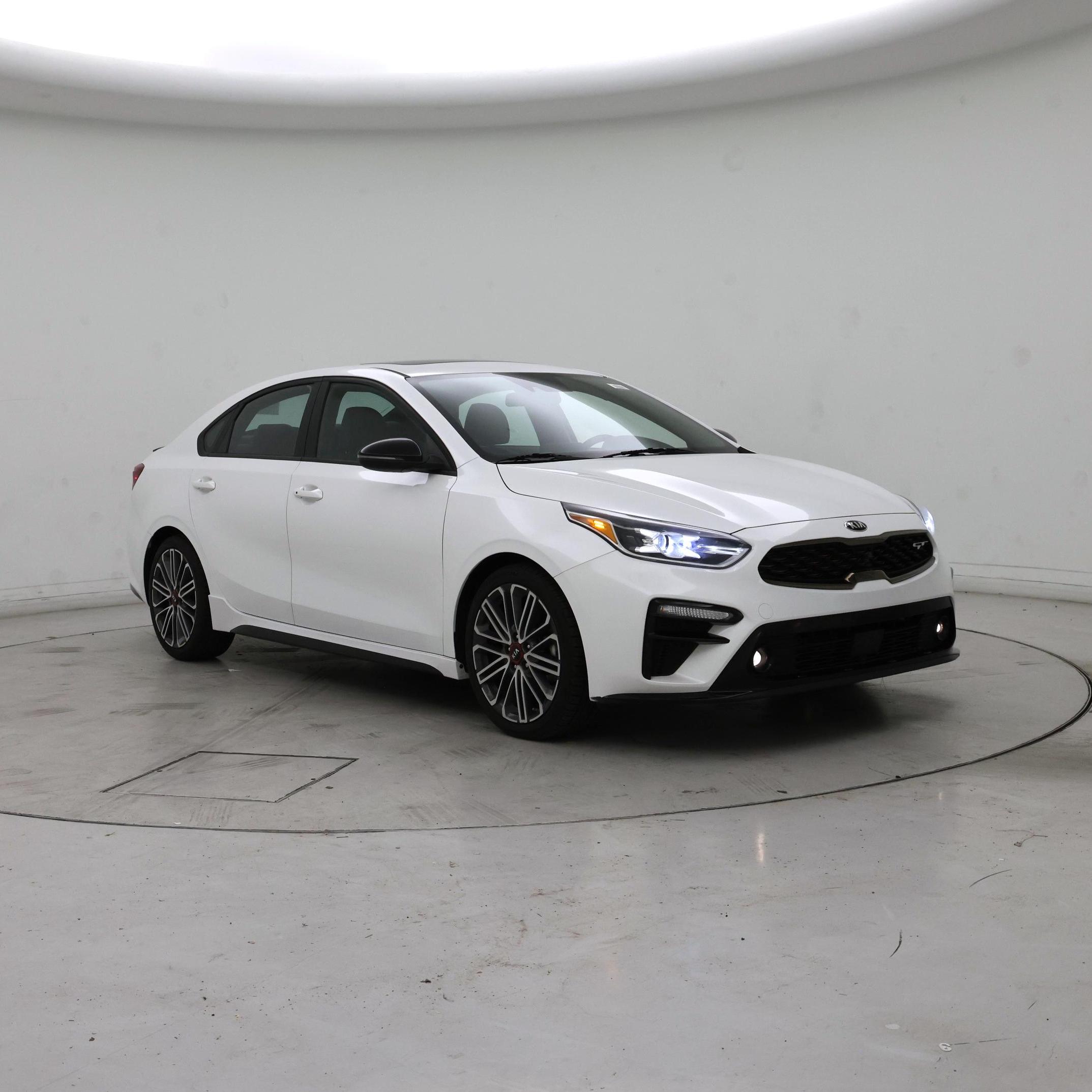 White 2021 Kia Forte GT FWD Sedan Front-Wheel Drive Automatic