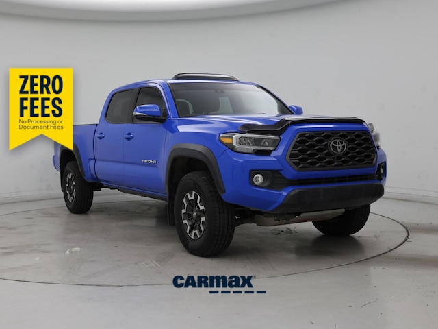 Blue 2021 Toyota Tacoma Pickup Truck Four-Wheel Drive Automatic