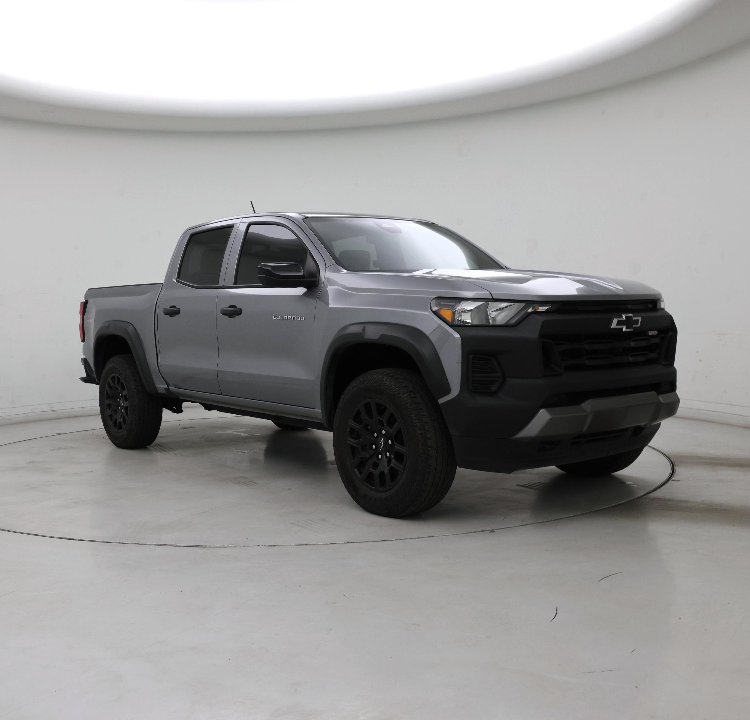 Silver 2023 Chevrolet Colorado Pickup Truck Four-Wheel Drive Automatic