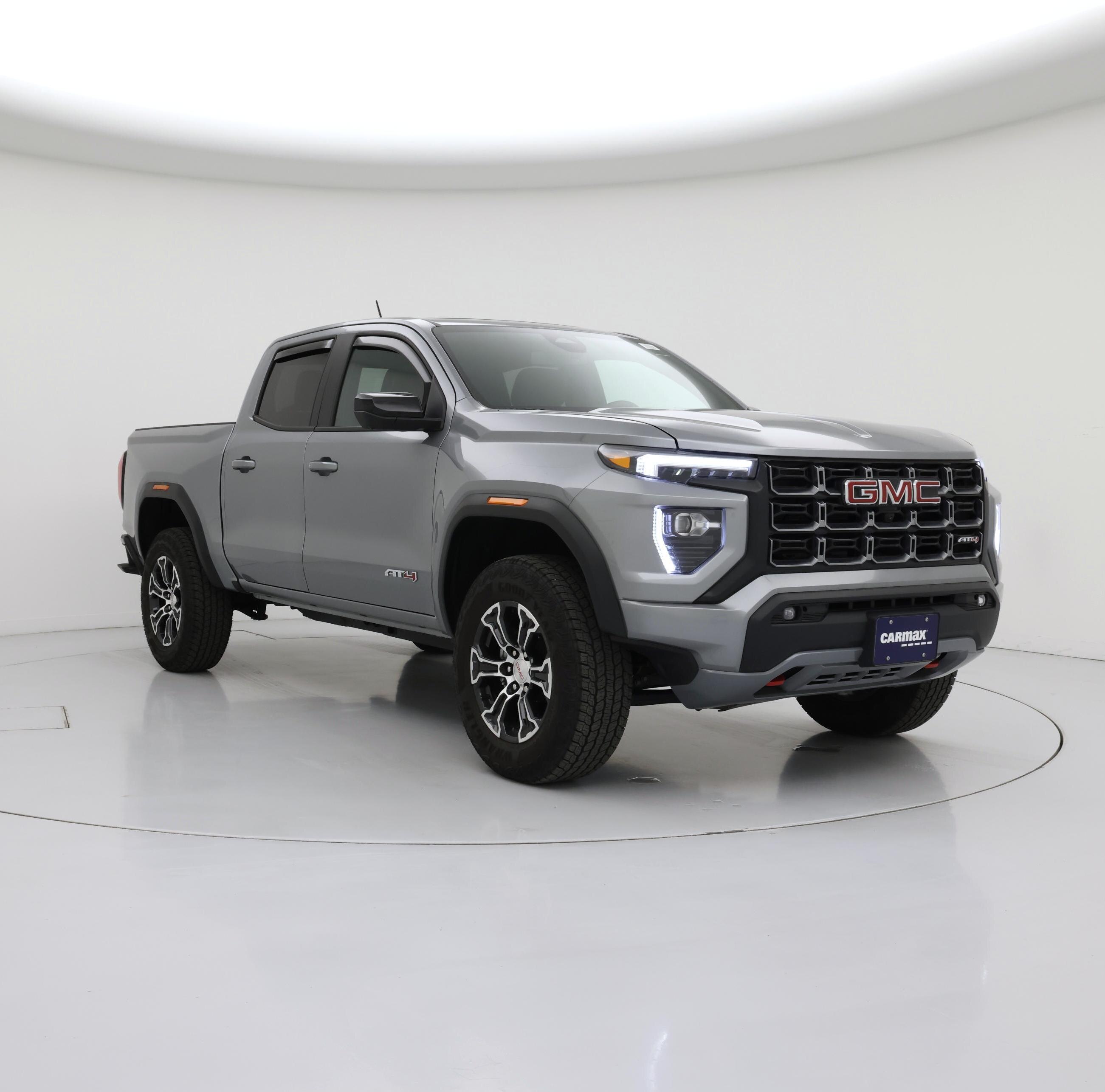 Silver 2025 GMC Canyon Pickup Truck Four-Wheel Drive Automatic