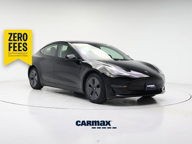 Black 2023 Tesla Model 3 RWD Sedan Rear-Wheel Drive Automatic
