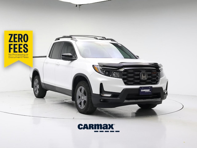 White 2024 Honda Ridgeline TrailSport AWD Pickup Truck All-Wheel Drive Automatic
