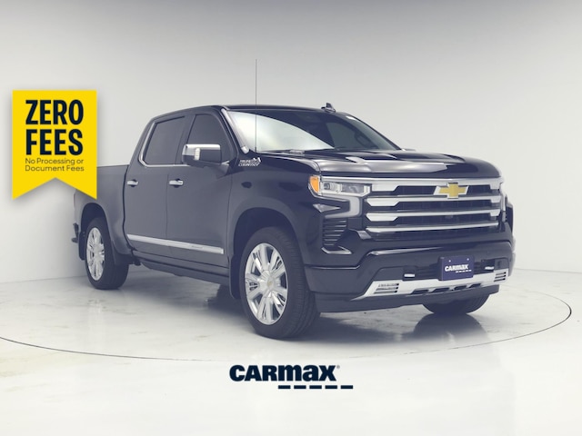 Black 2025 Chevrolet Silverado 1500 High Country Crew Cab 4WD Pickup Truck Four-Wheel Drive Automatic