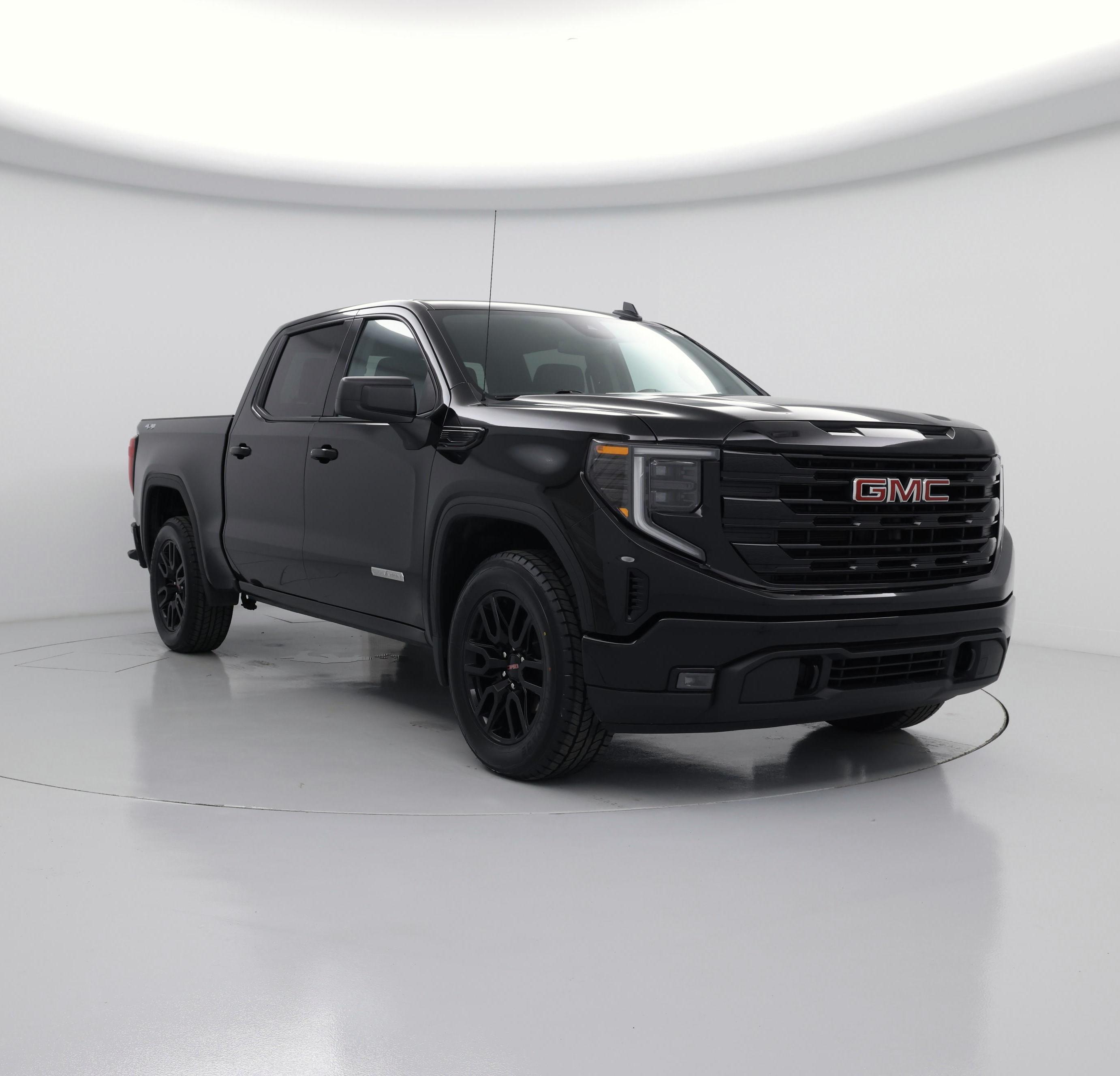 Black 2024 GMC Sierra 1500 Elevation Standard Crew Cab 4WD Pickup Truck Four-Wheel Drive Automatic