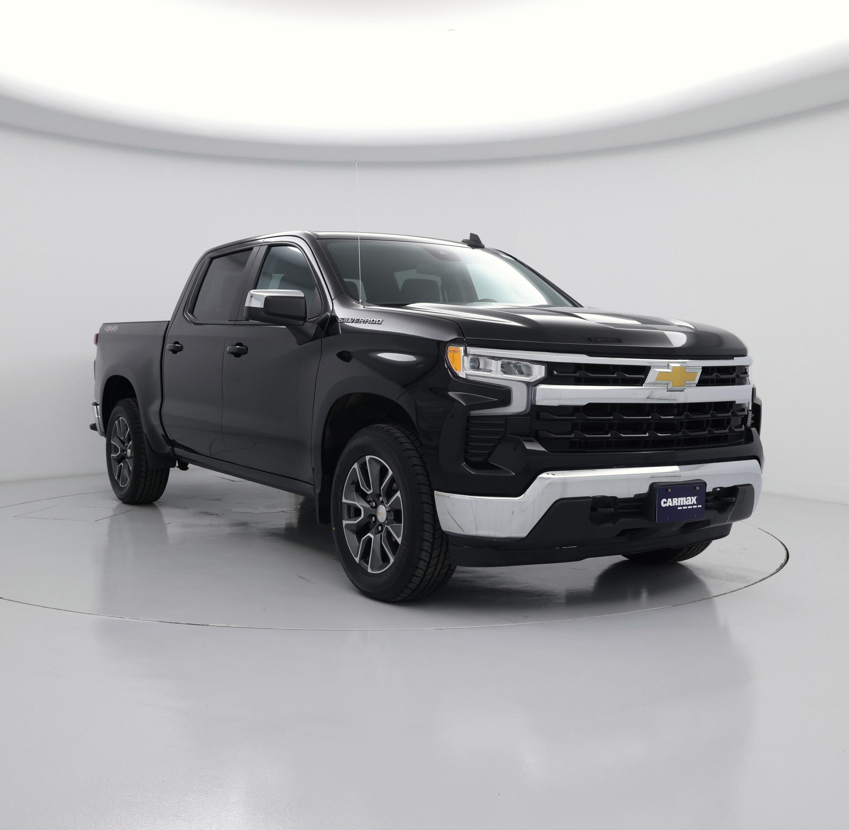 Black 2023 Chevrolet Silverado 1500 LT Crew Cab 4WD Pickup Truck Four-Wheel Drive Automatic