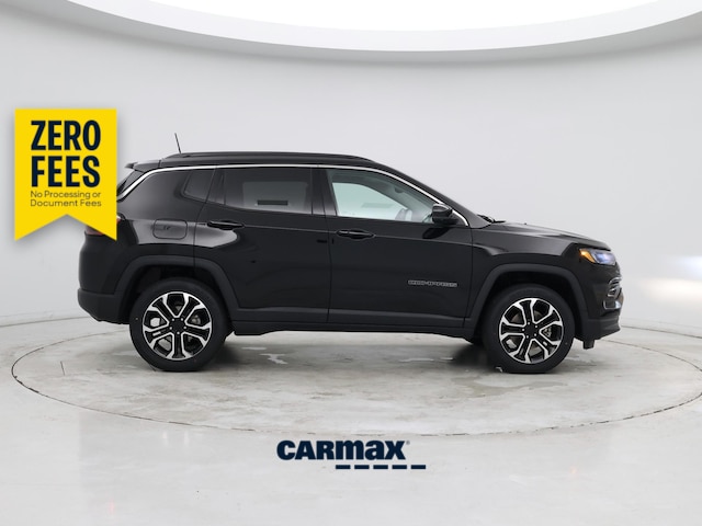 Black 2022 Jeep Compass Limited 4WD SUV / Crossover Four-Wheel Drive Automatic