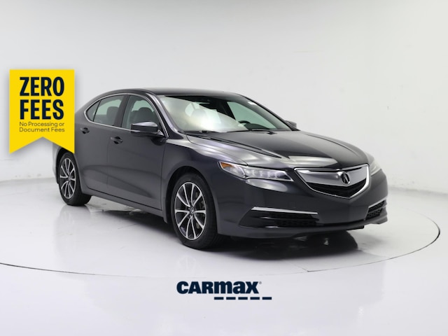 Gray 2015 Acura TLX V6 FWD with Technology Package Sedan Front-Wheel Drive Automatic