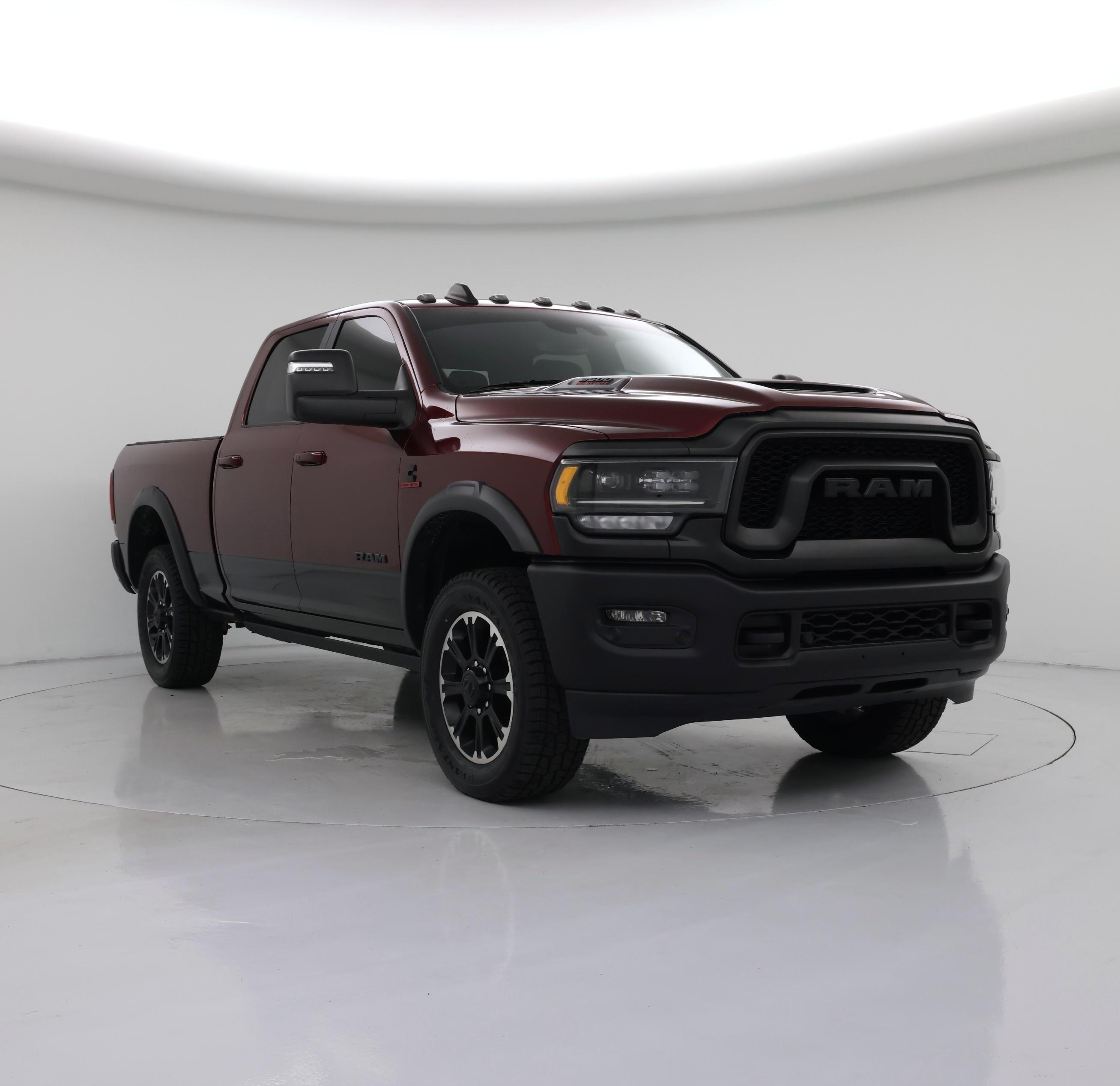 Red (Burgundy) 2024 RAM 2500 Rebel Crew Cab 4WD Pickup Truck Four-Wheel Drive Automatic