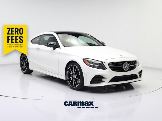 White 2021 Mercedes-Benz C-Class C 300 Coupe RWD Coupe Rear-Wheel Drive Automatic