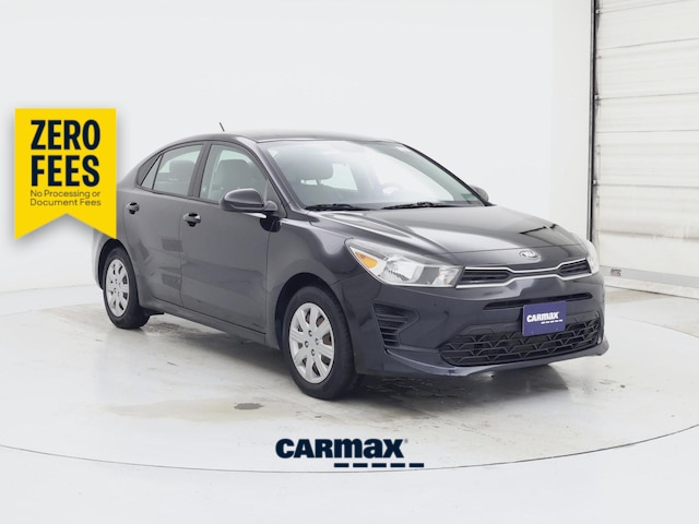 Black 2021 Kia Rio Sedan Front-Wheel Drive Automatic