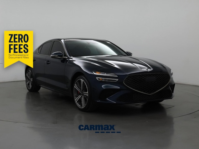 Blue 2025 Genesis G70 3.3T Sport Advanced RWD Sedan Rear-Wheel Drive Automatic