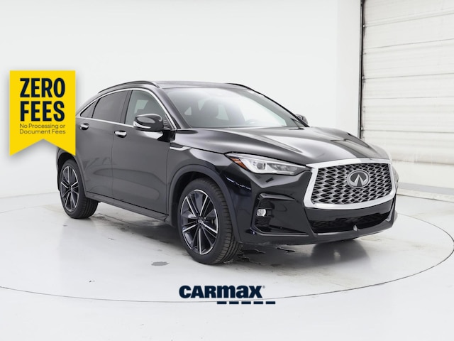 Black 2023 INFINITI QX55 Luxe AWD SUV / Crossover All-Wheel Drive Automatic