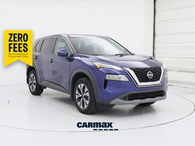 Blue 2022 Nissan Rogue SV AWD SUV / Crossover All-Wheel Drive Automatic