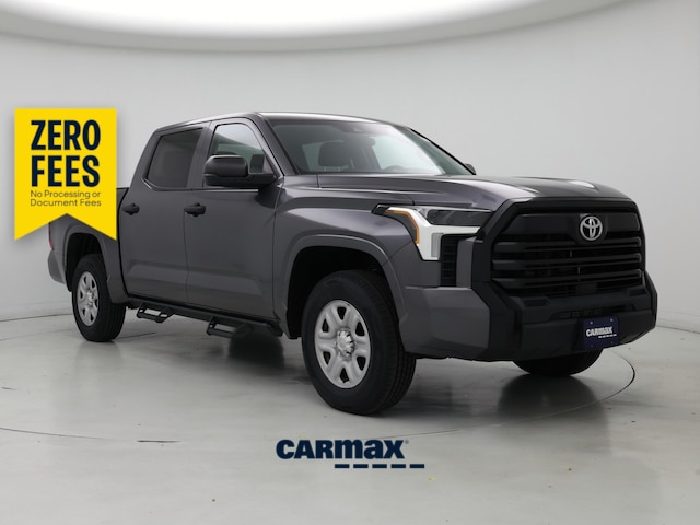 Gray 2023 Toyota Tundra SR CrewMax Cab 4WD Pickup Truck Four-Wheel Drive Automatic