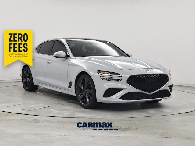 Gray 2022 Genesis G70 Sedan Rear-Wheel Drive Automatic