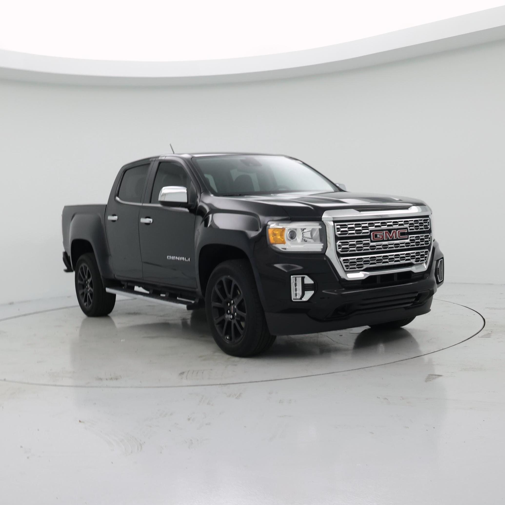 Black 2022 GMC Canyon Denali Crew Cab 4WD Pickup Truck Four-Wheel Drive Automatic