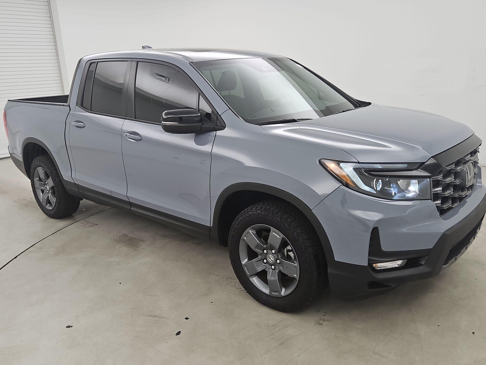 Gray 2025 Honda Ridgeline Pickup Truck All-Wheel Drive Automatic