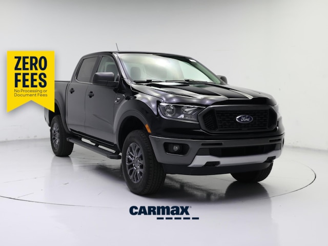 Black 2021 Ford Ranger XLT SuperCrew 4WD Pickup Truck Four-Wheel Drive Automatic