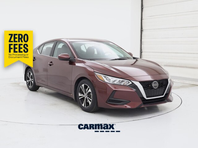 Red 2021 Nissan Sentra SV FWD Sedan Front-Wheel Drive Automatic