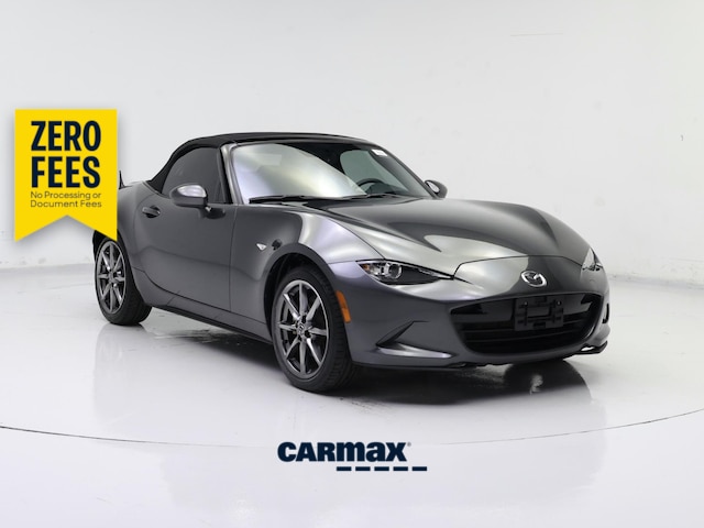 Gray 2021 Mazda MX-5 Miata Grand Touring RWD Convertible Rear-Wheel Drive Manual