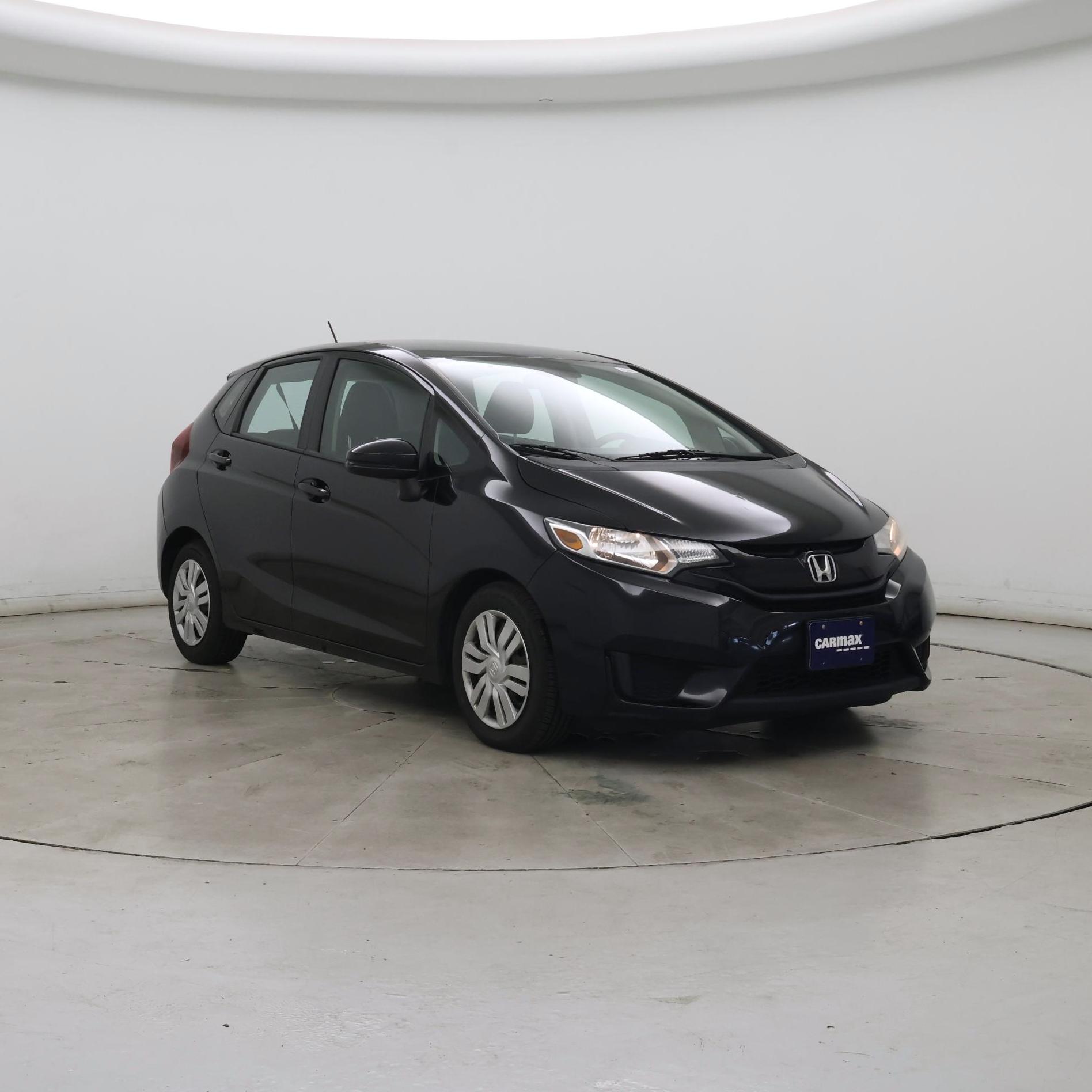 Black 2015 Honda Fit Hatchback Front-Wheel Drive Automatic