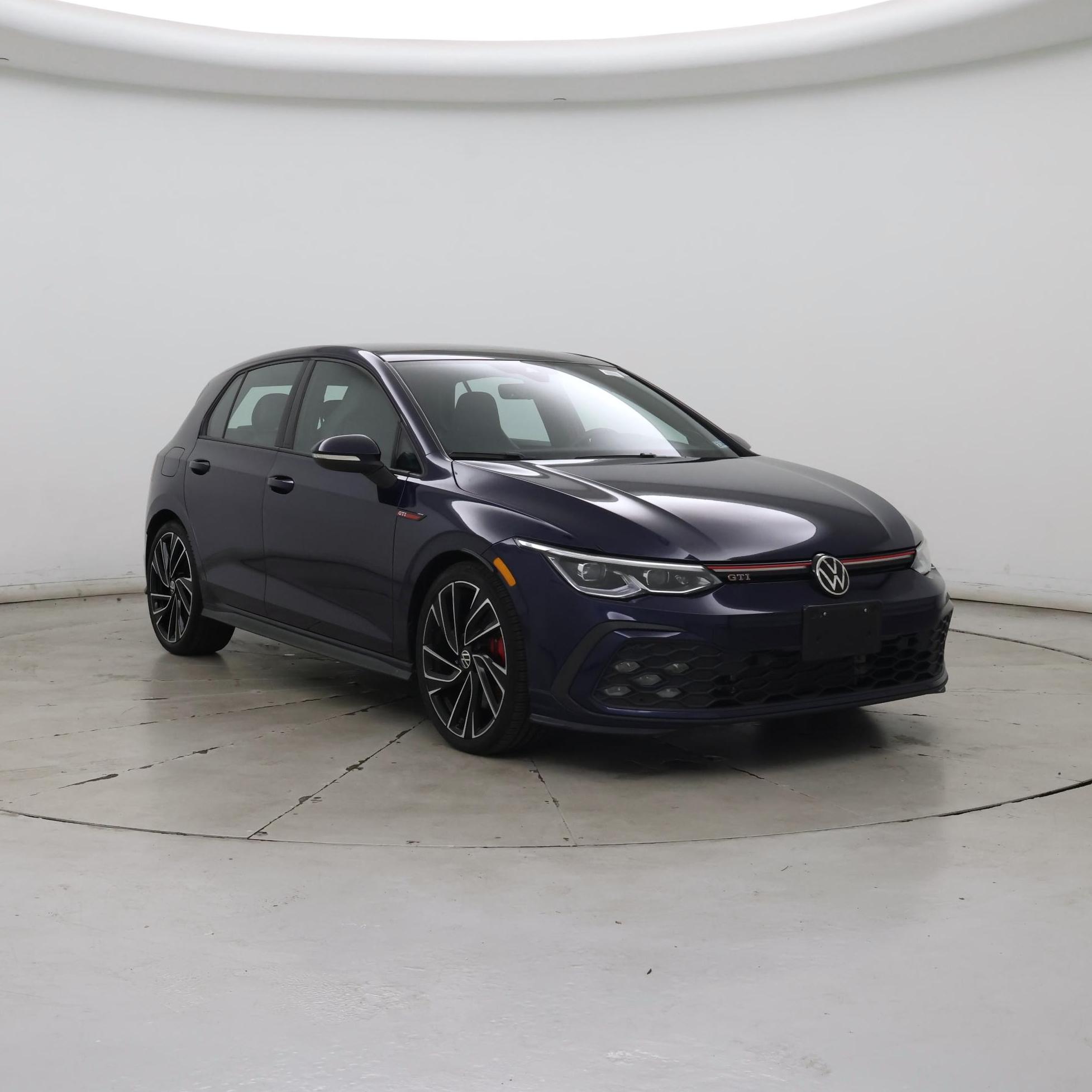 Blue 2022 Volkswagen Golf GTI Hatchback Front-Wheel Drive Automatic