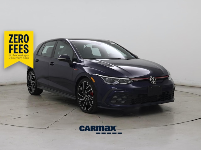Blue 2022 Volkswagen Golf GTI Hatchback Front-Wheel Drive Automatic