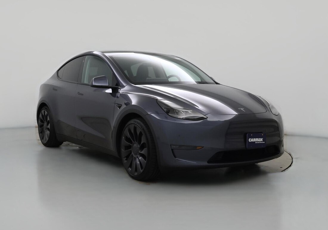 2023 Tesla Model Y Performance All-Wheel Drive in Gray — CarMax photo