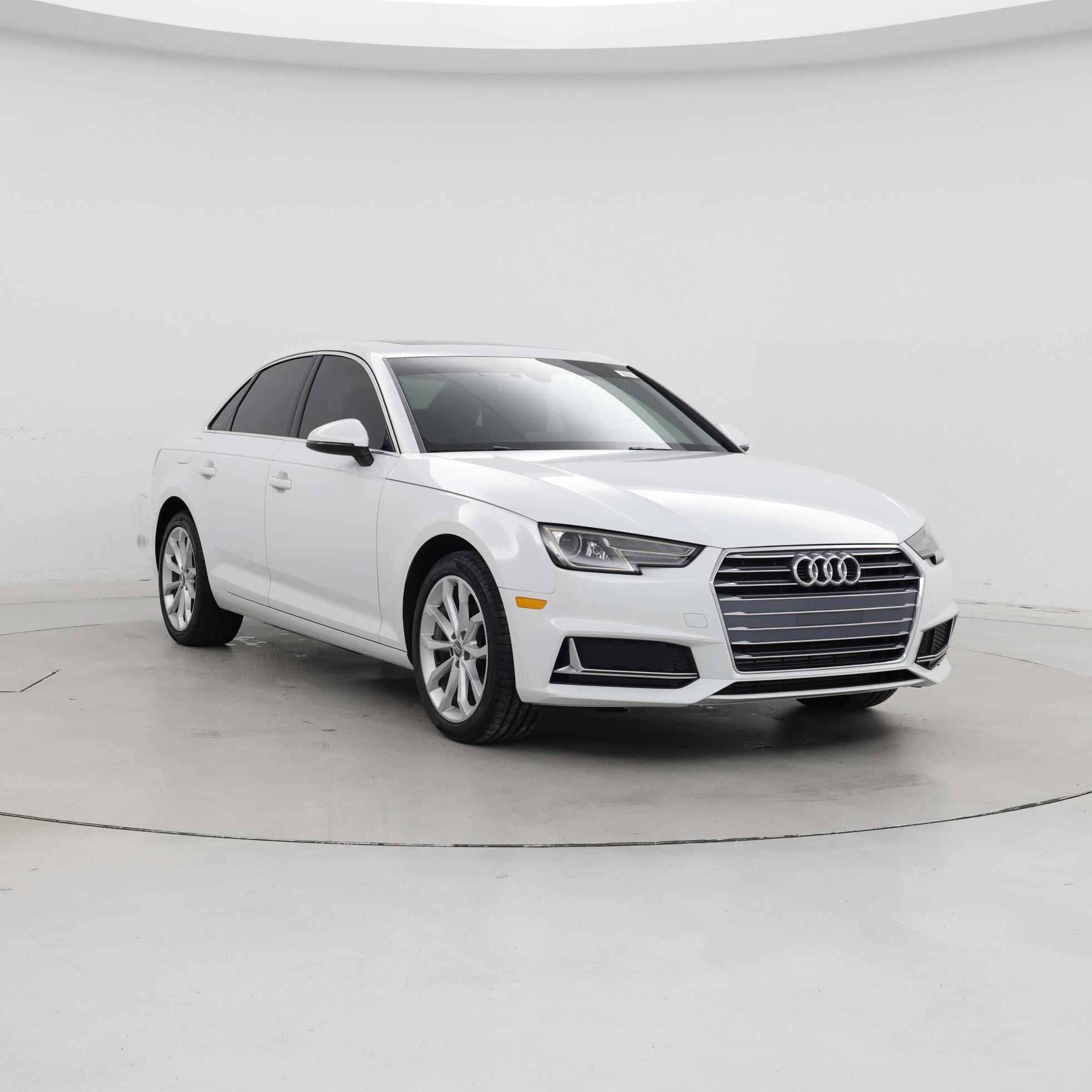 White 2019 Audi A4 Sedan Front-Wheel Drive Automatic
