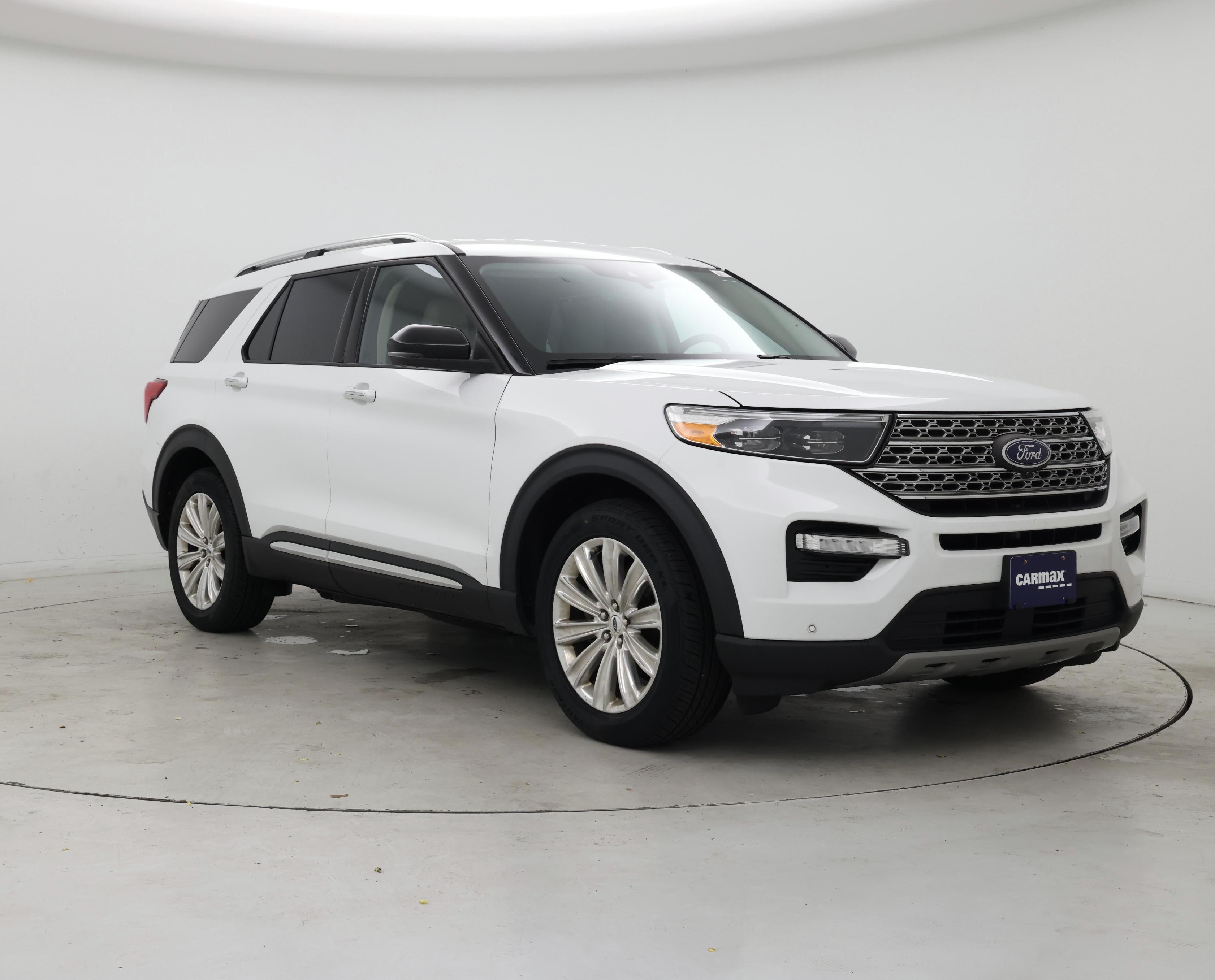 White 2020 Ford Explorer Limited AWD SUV / Crossover All-Wheel Drive Automatic