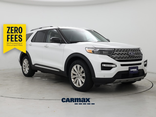 White 2020 Ford Explorer Limited AWD SUV / Crossover All-Wheel Drive Automatic