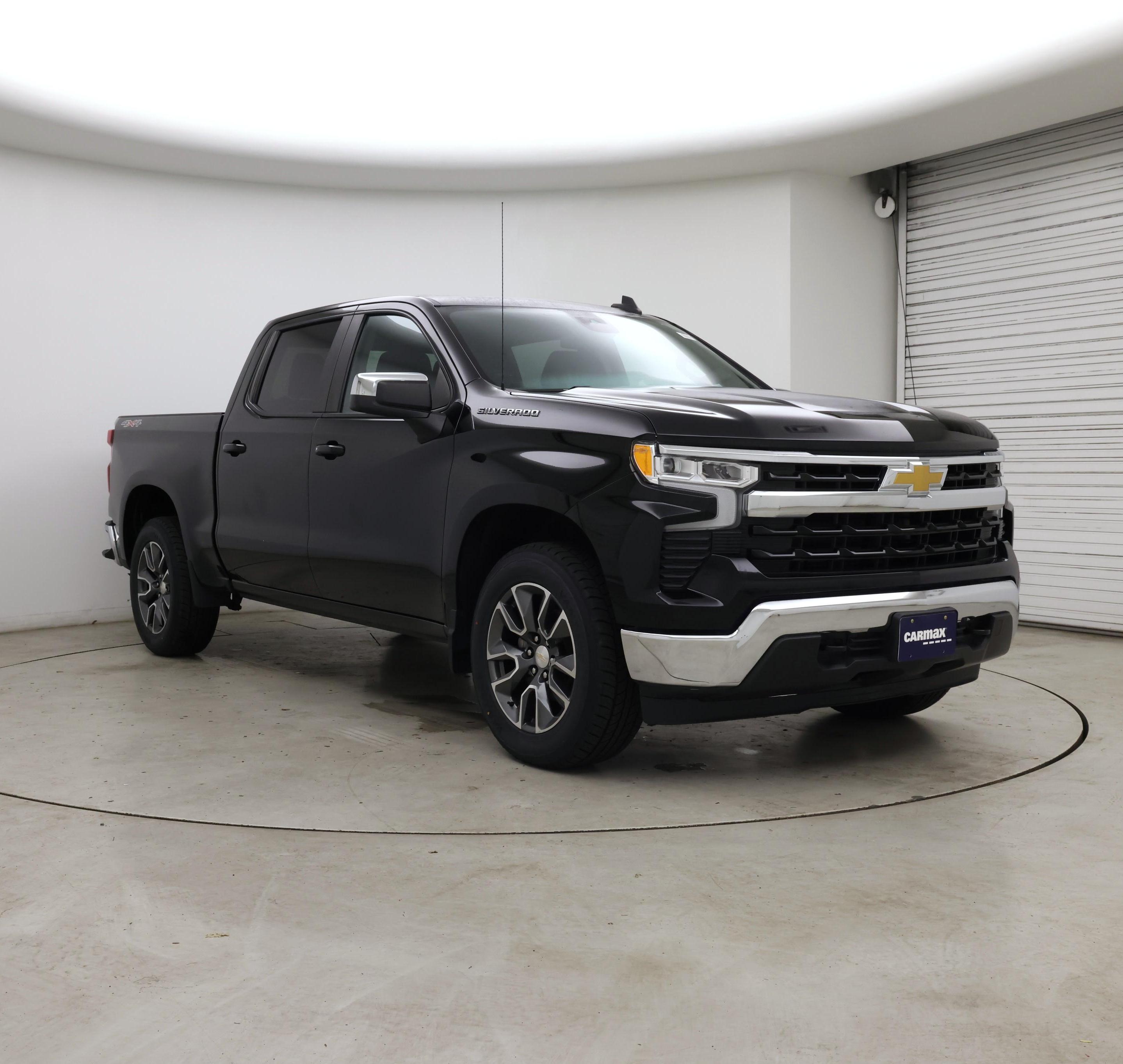 Black 2023 Chevrolet Silverado 1500 Pickup Truck Four-Wheel Drive Automatic