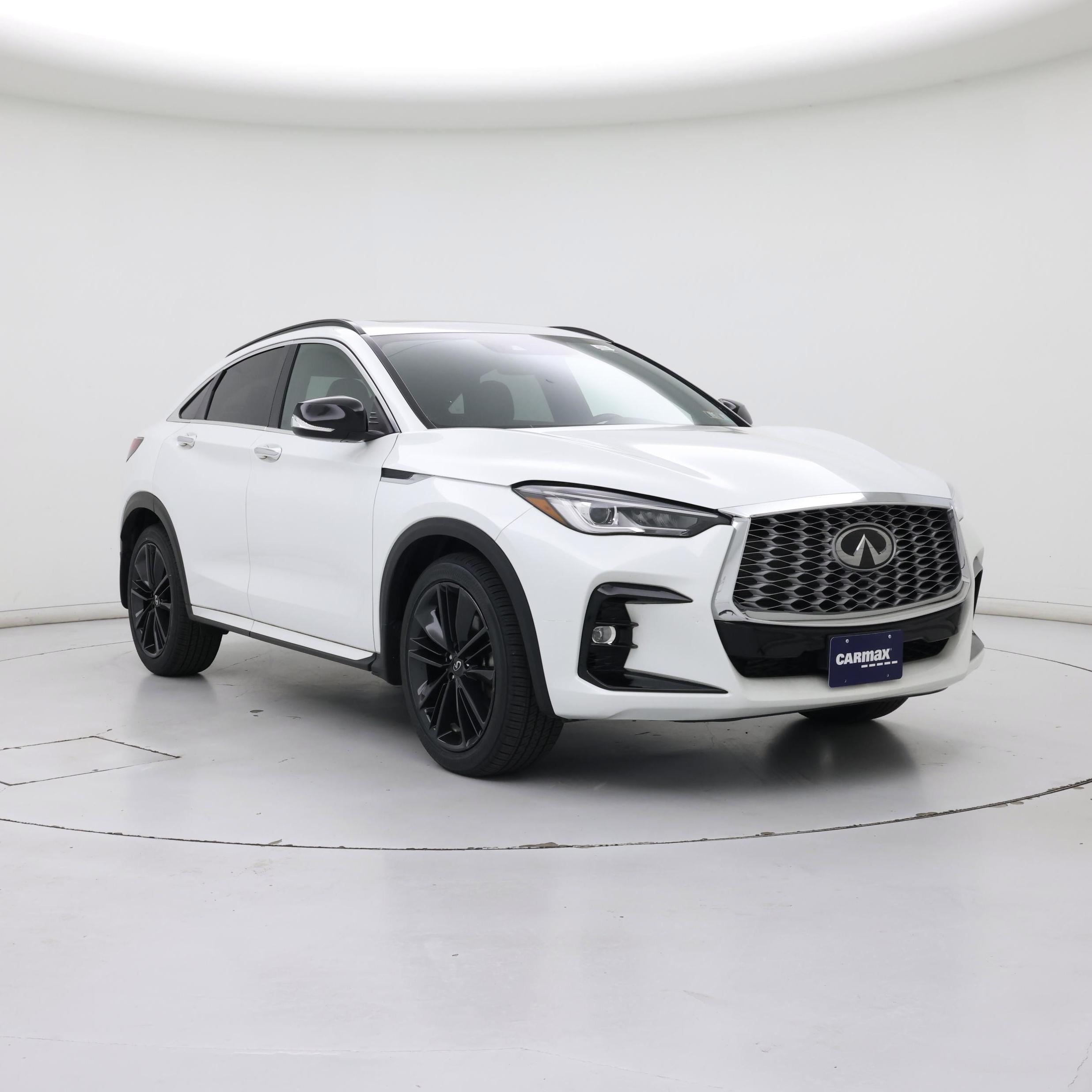White 2023 INFINITI QX55 SUV / Crossover All-Wheel Drive Automatic