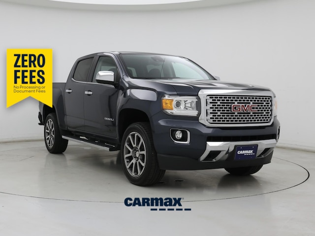 Blue 2019 GMC Canyon Denali Crew Cab 4WD Pickup Truck Four-Wheel Drive Automatic