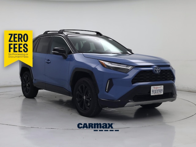 Blue 2022 Toyota RAV4 Hybrid SUV / Crossover All-Wheel Drive Automatic