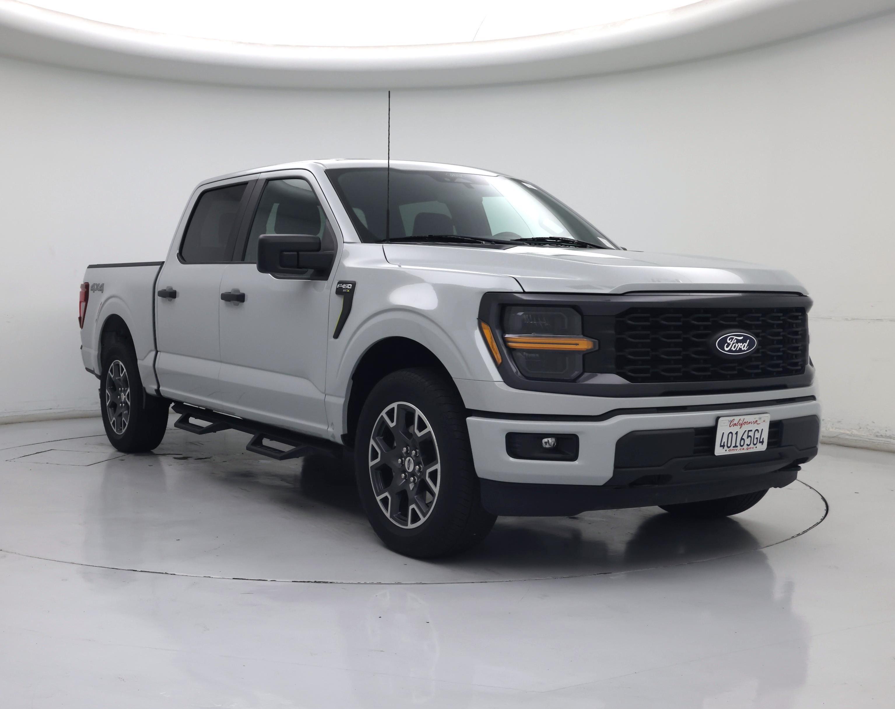 Gray 2024 Ford F-150 Pickup Truck Four-Wheel Drive Automatic