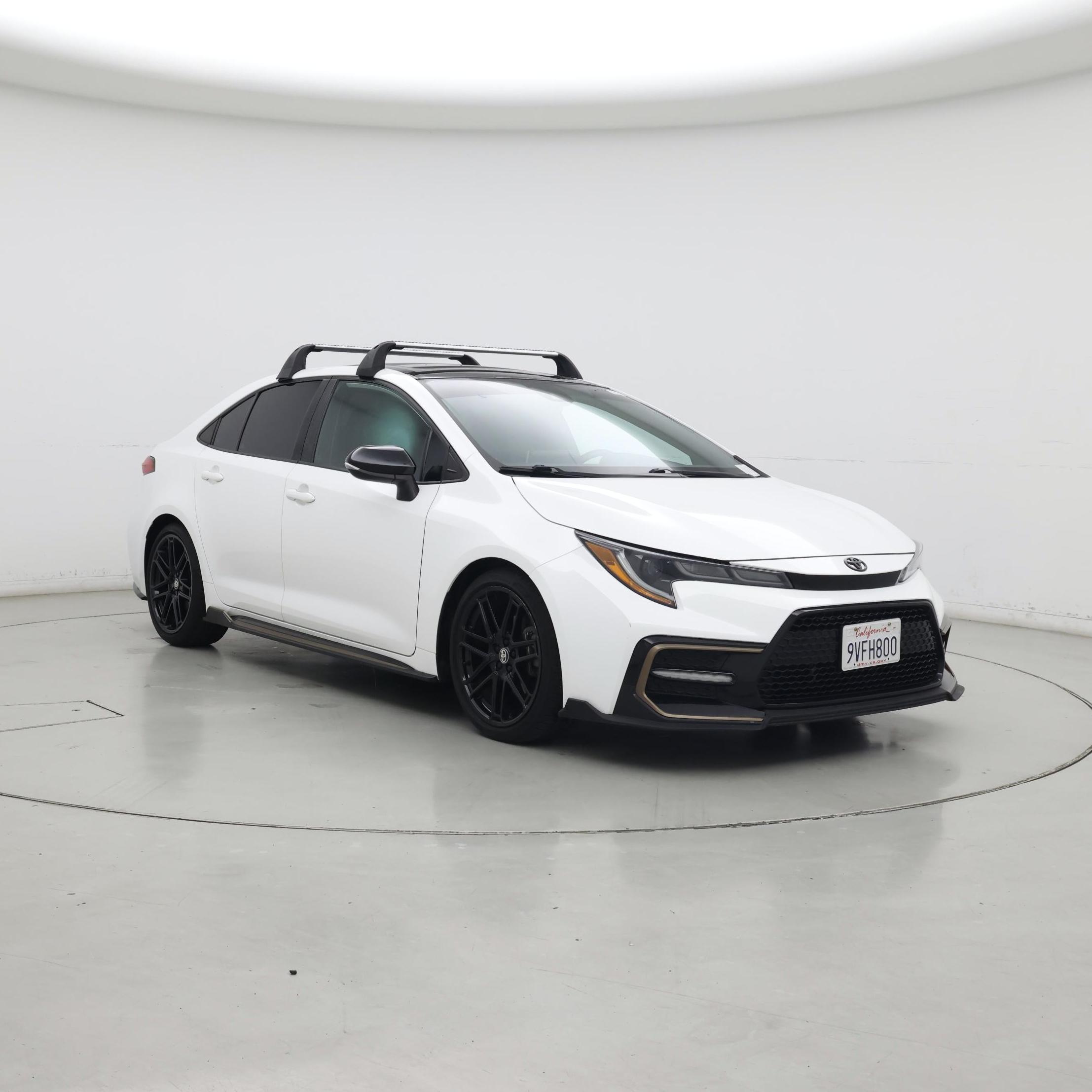 White 2021 Toyota Corolla Sedan Front-Wheel Drive Automatic