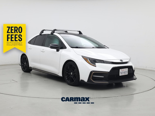 White 2021 Toyota Corolla Sedan Front-Wheel Drive Automatic