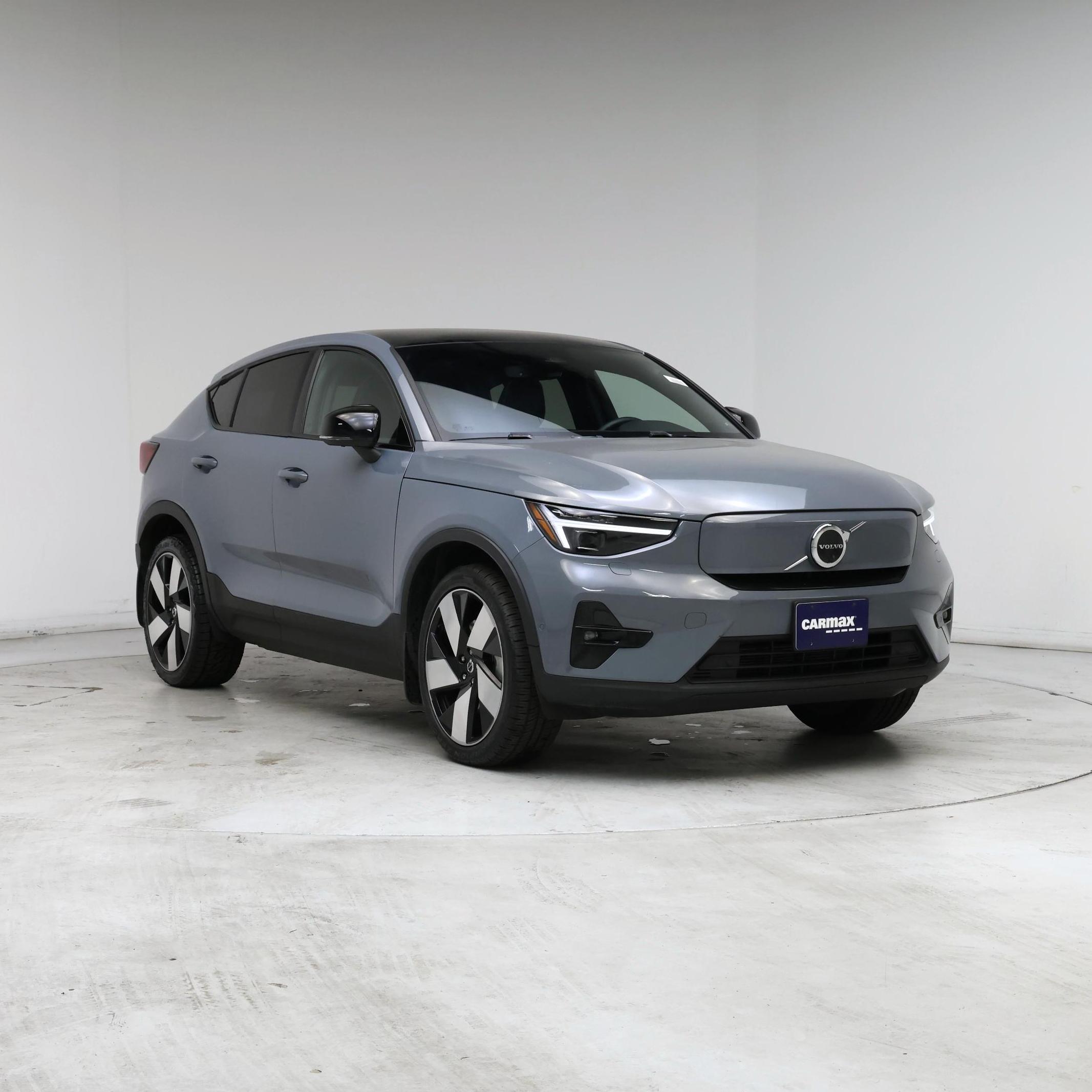 Gray 2023 Volvo C40 Recharge SUV / Crossover All-Wheel Drive Automatic