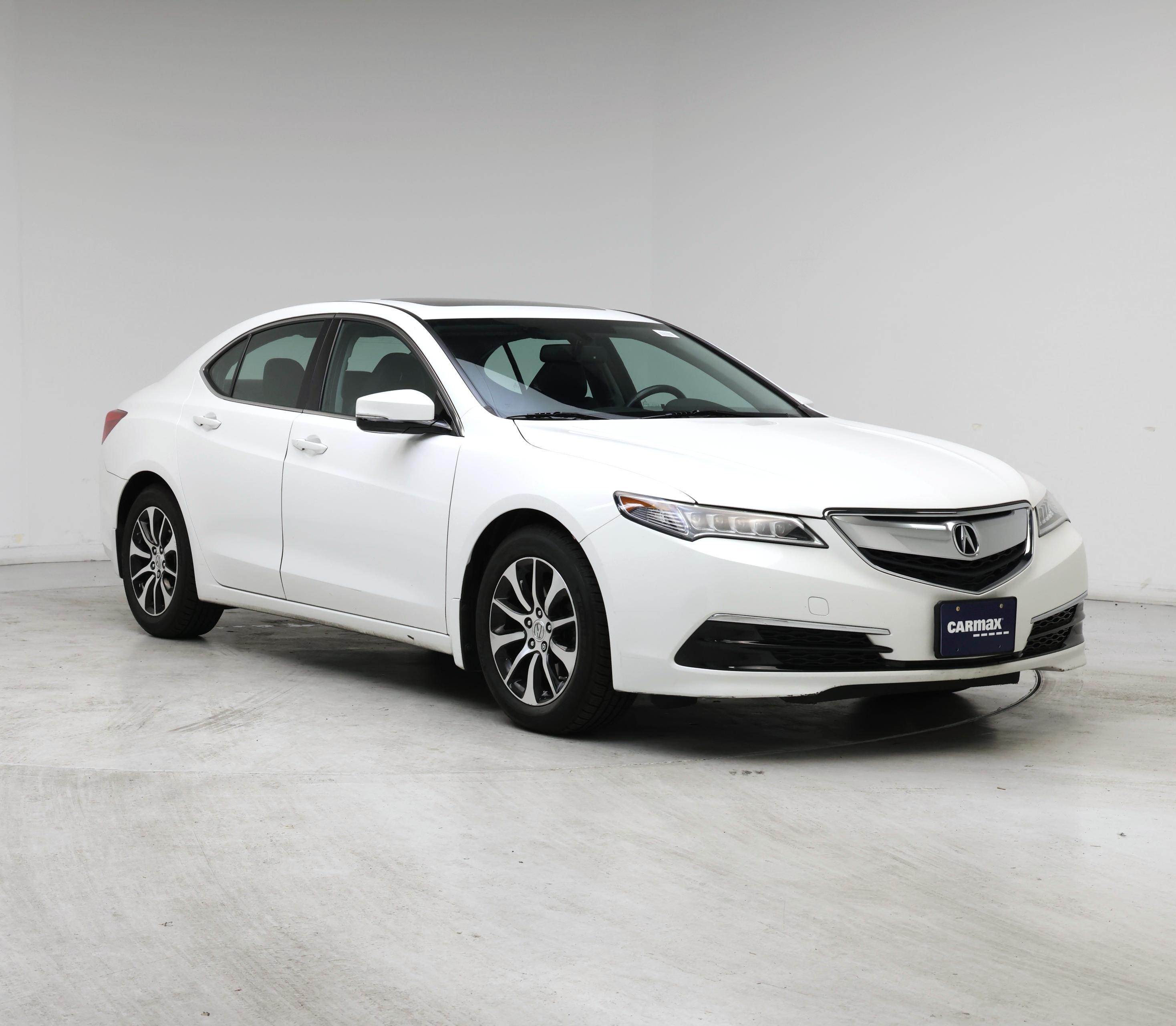White 2015 Acura TLX Sedan Front-Wheel Drive Automatic