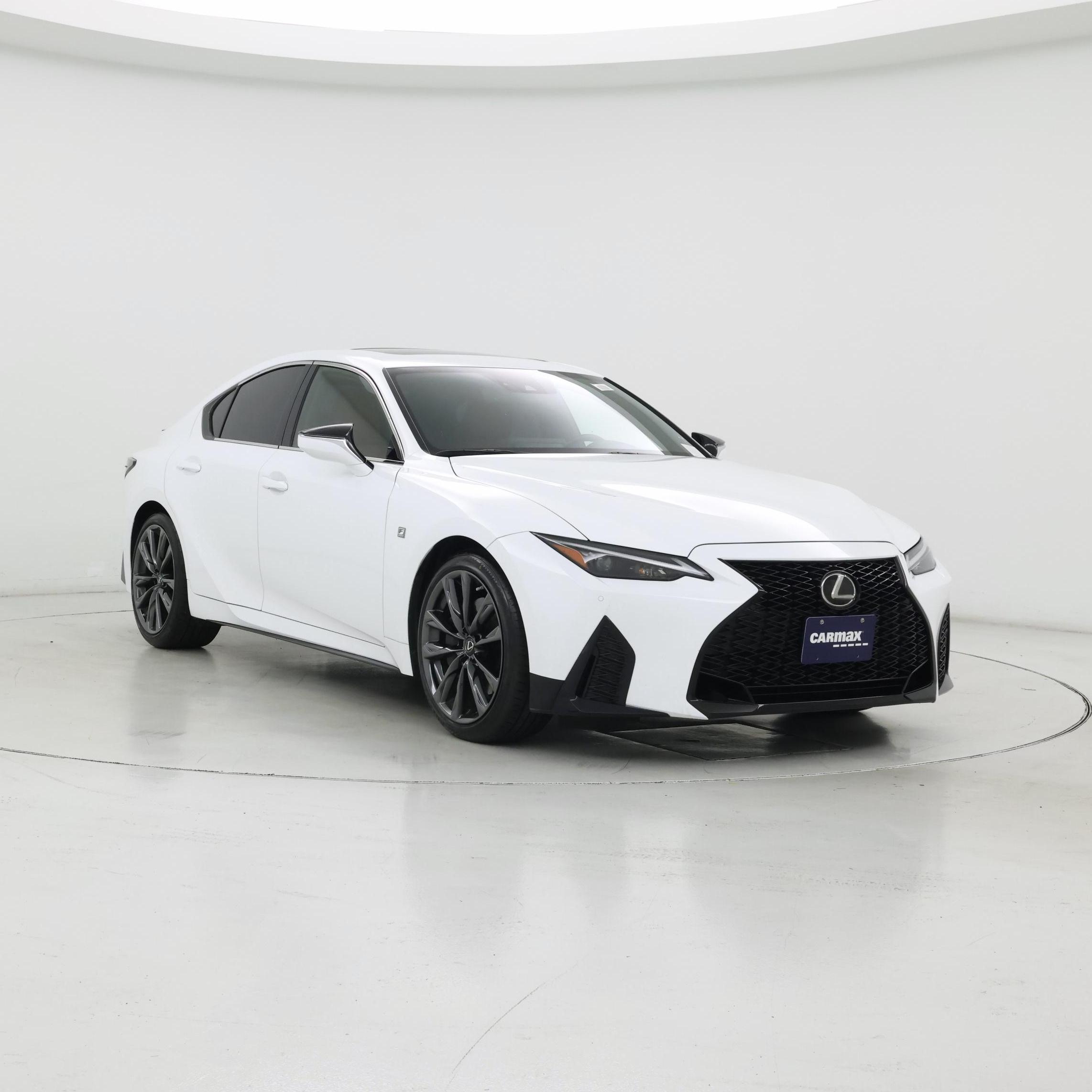 White 2022 Lexus IS 350 F Sport RWD Sedan Rear-Wheel Drive Automatic