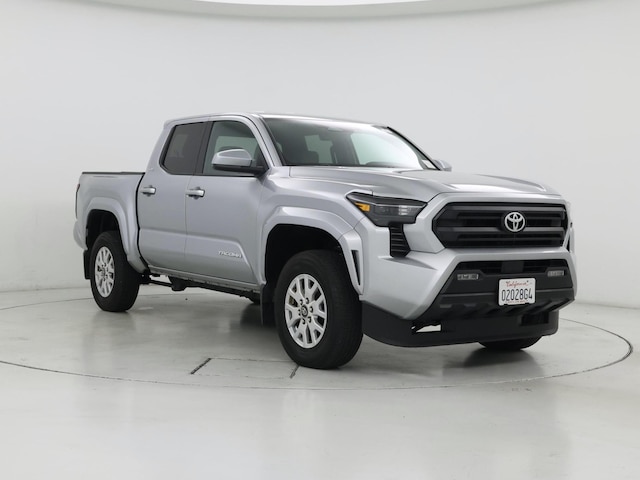 Silver 2025 Toyota Tacoma SR5 Double Cab 4WD Pickup Truck Four-Wheel Drive Automatic