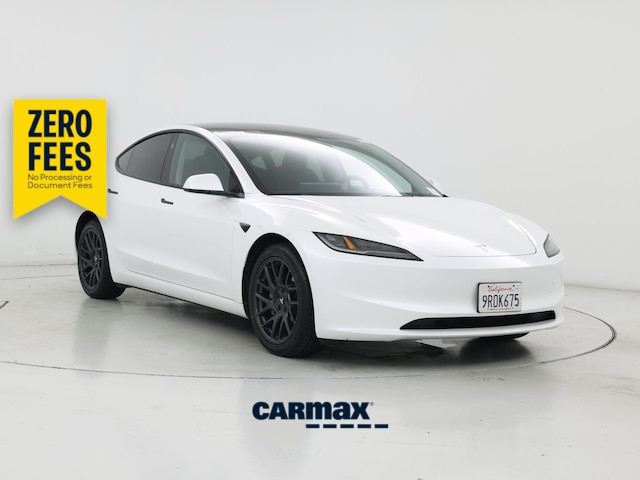 White 2024 Tesla Model 3 Long Range AWD Sedan All-Wheel Drive Automatic