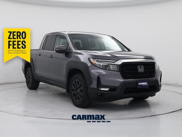 Gray 2023 Honda Ridgeline RTL AWD Pickup Truck All-Wheel Drive Automatic