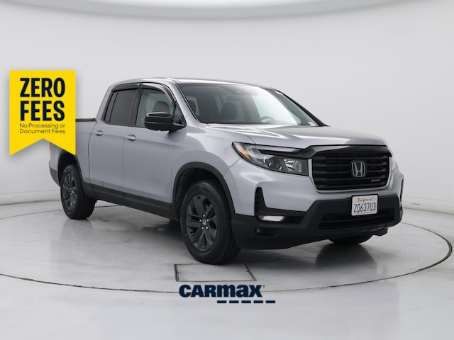 Silver 2023 Honda Ridgeline Sport AWD Pickup Truck All-Wheel Drive Automatic