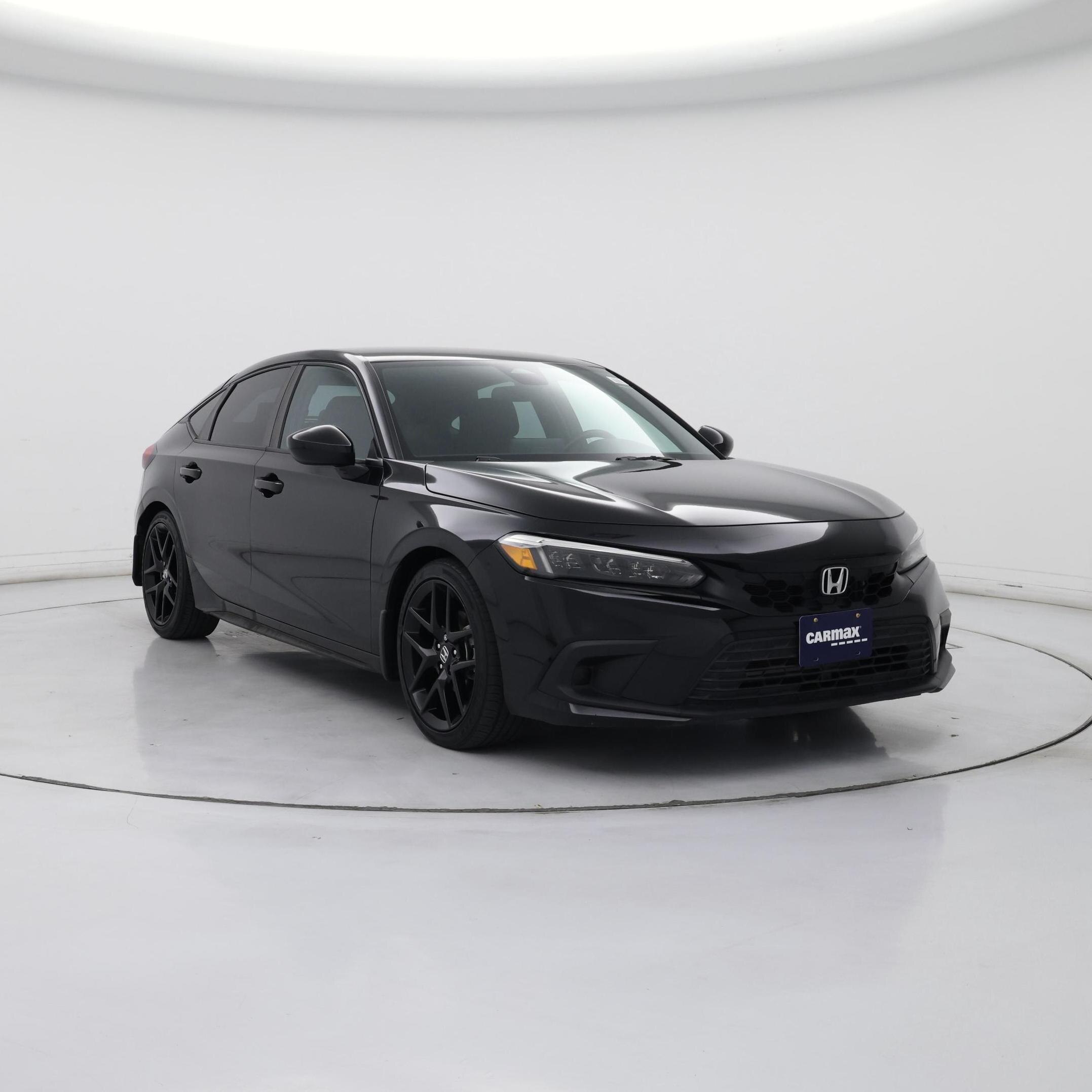 Black 2023 Honda Civic Hatchback Hatchback Front-Wheel Drive Automatic