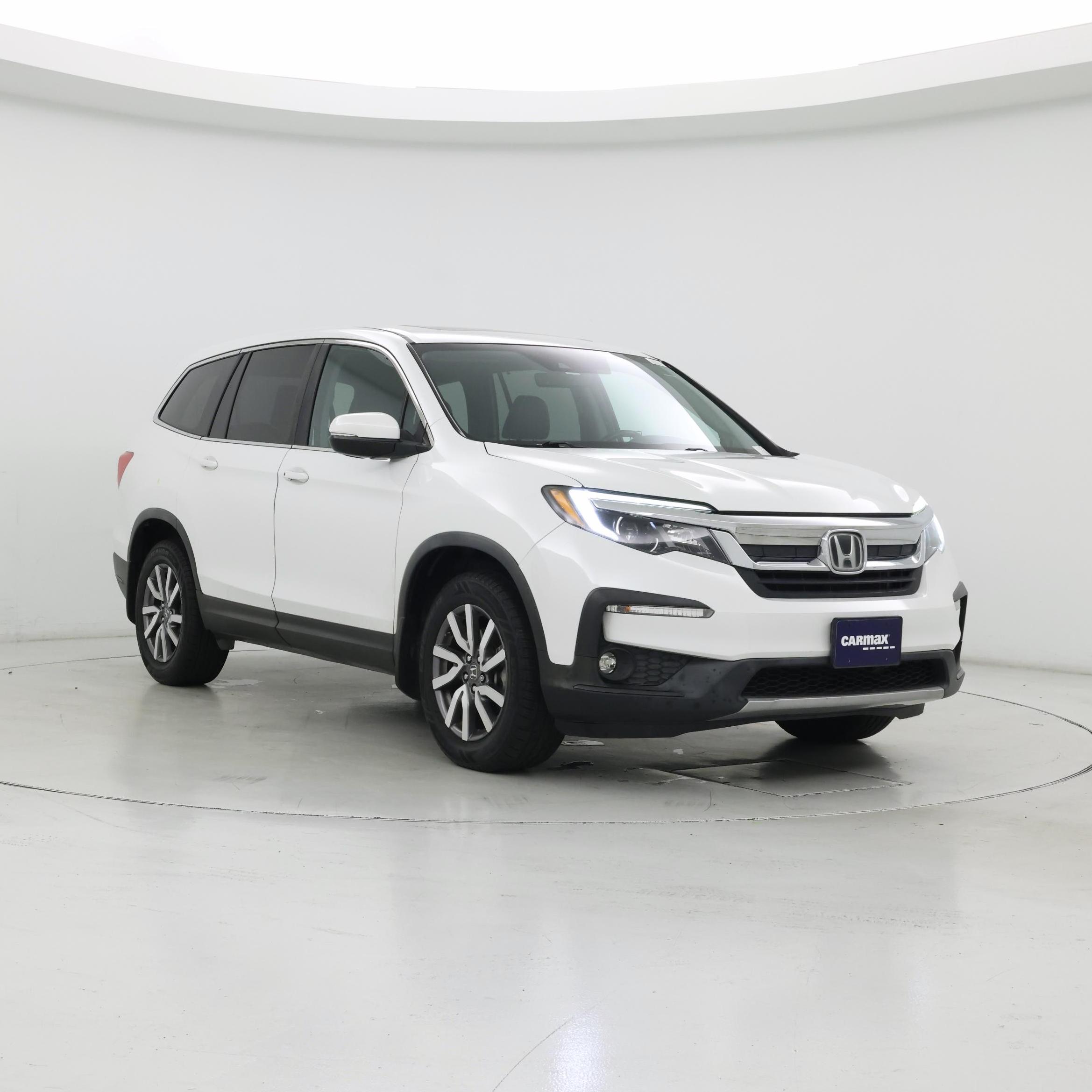 White 2020 Honda Pilot EX-L FWD SUV / Crossover Front-Wheel Drive Automatic