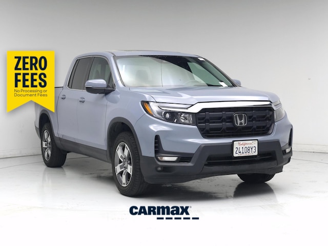 Gray 2024 Honda Ridgeline Pickup Truck All-Wheel Drive Automatic